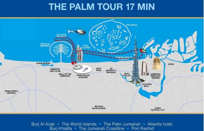 Helicopter Palm Tour in Dubai